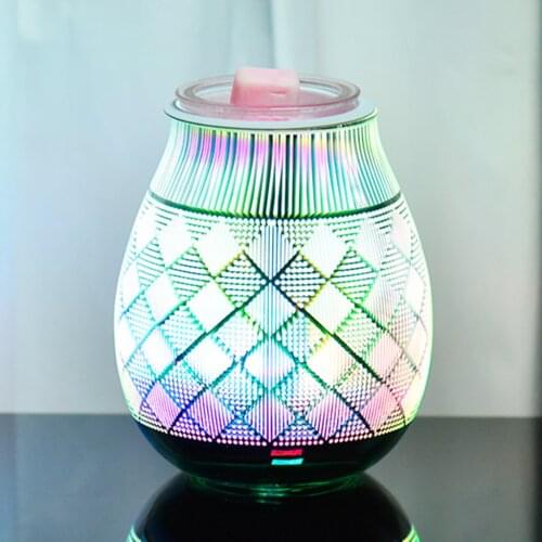 Glass Electric Wax Melter Essential Oil Melt Burner Diffuser Aroma Warmer