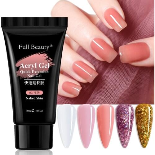 30ML UV Nails Extension Gel Decoration Art for Nail Solution Manicure Art Clear Extension Acrylic Gel DropShipping