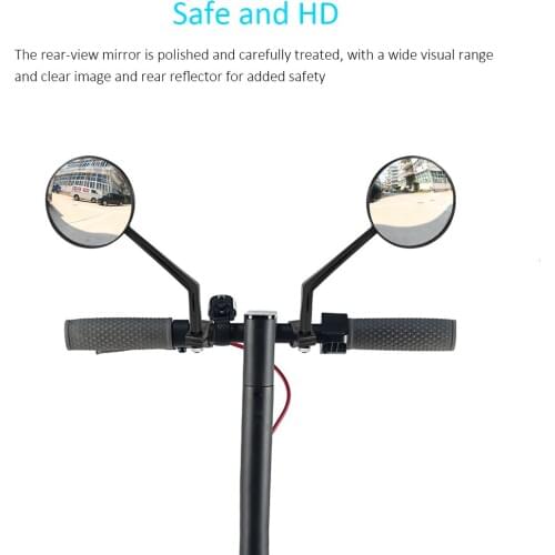 Electric Scooter Bicycle Rearview Mirror for Xiaomi M365 Rear View Glass Mirrors Electric Bicycle Scooter Cycling Accessories
