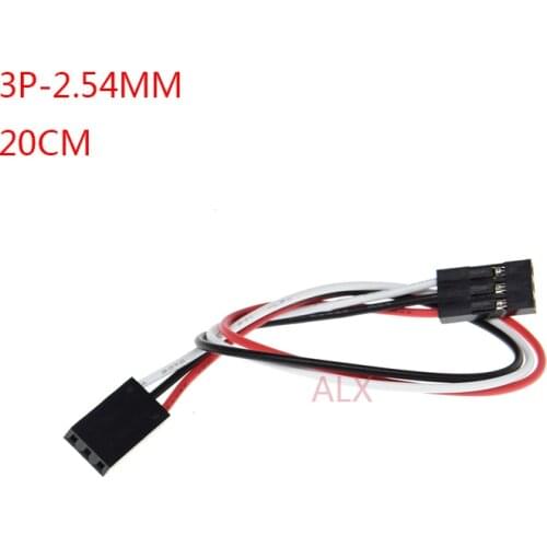 10PCS 3PIN DUPONT LINE female to female PITCH 2.54MM 20CM double head 3P 3 pin JUMPER CABLE WIRE FOR PCB connector