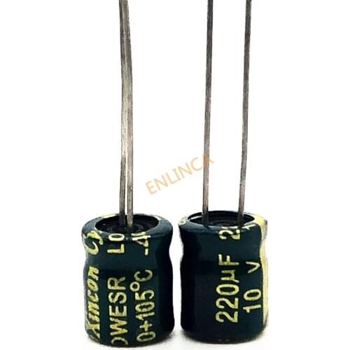 10v 220UF 6*7 aluminum electrolytic capacitor 220uf 10v 20