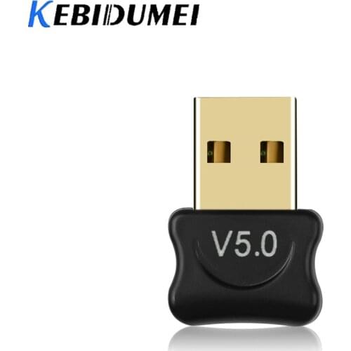 Kebidumei Bluetooth USB Dongle Adapter for Computer PC Wireless USB Bluetooth Transmitter 5.0 Music Receiver Bluetooth Adapter