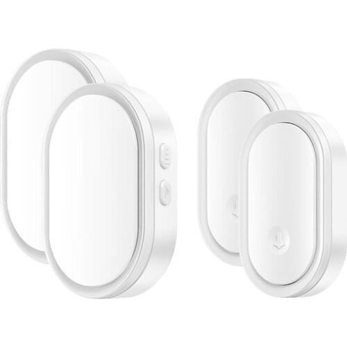 CACAZI Smart Wireless Doorbell Waterproof 2 Button 2 ReceiverTouch Button 300M Range Home Security Door Call Bell 36 Ring