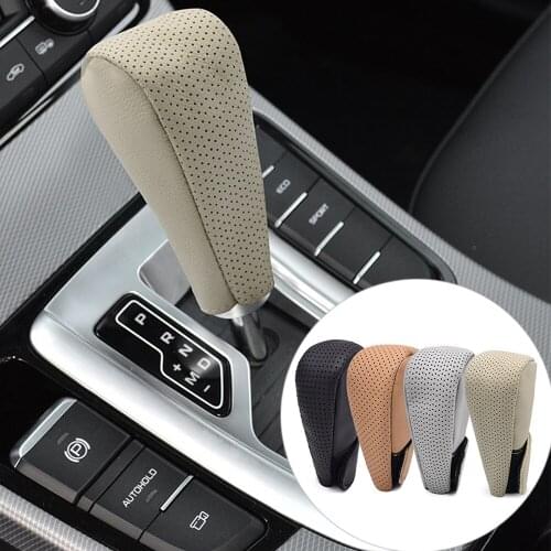 Car Gear Head Shift Knob Cover Gear Shift Non Slip Grip Handle Case Auto Handle Shifter Level Change Stick Protector Anti-Slip