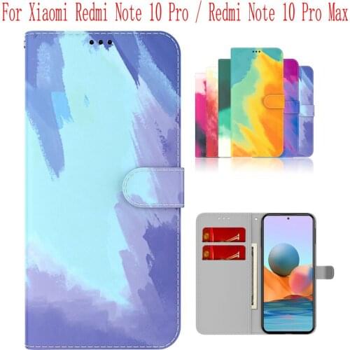 Sunjolly Case for Xiaomi Redmi Note 10 Pro Redmi Note 10 Pro Max Wallet Stand Flip PU Phone Case Cover coque capa Case Cover