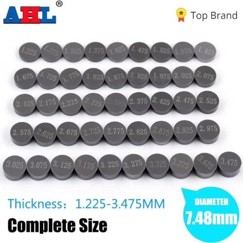 Motorcycle Engine Parts Adjustable Valve Gasket Shim 7.48mm Complete Valve Shim Kit Cams For Honda For Suzuki For Yamaha AHL