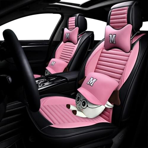 5D PU leather Universal Car Seat covers for Nissan all models qashqai x-trail tiida Note Murano March Teana auto styling