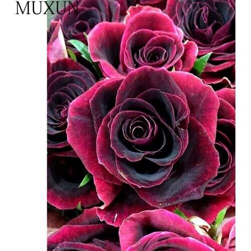 5D Diy Flowers Diamond Painting New Arrivals Full Square Diamond Embroidery Roses Photo Crystal Painting Diamant For Home X0072