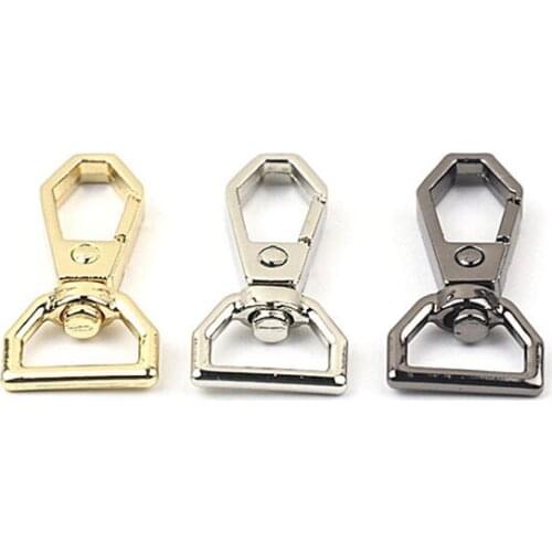 13mm Metal Snap Hook Lobster Clasp Collar Carabiner Belt Buckles DIY KeyChain Bag Part Accessories