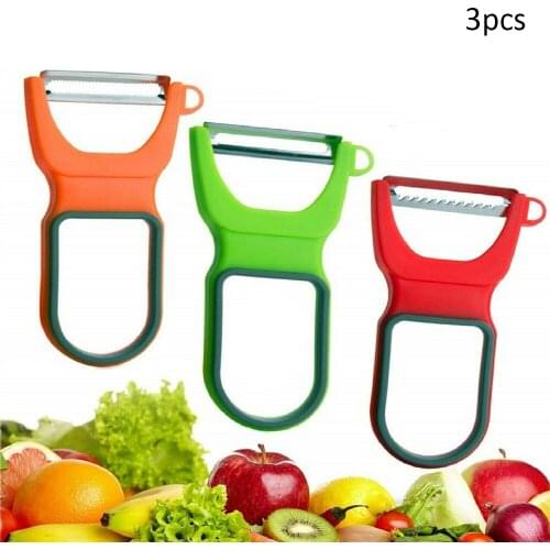 3PCS/Set Multi-Function Vegetable Fruit Peeler Stainless Steel Cutter Slicer Potato Carrot Peeling Knives Kitchen Tools