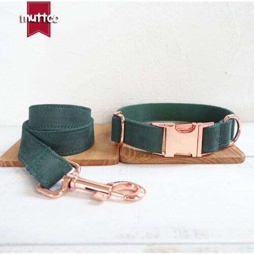 MUTTCO retailing high quality collar THE GREEN DAY design dog collar 5 sizes UDC019M