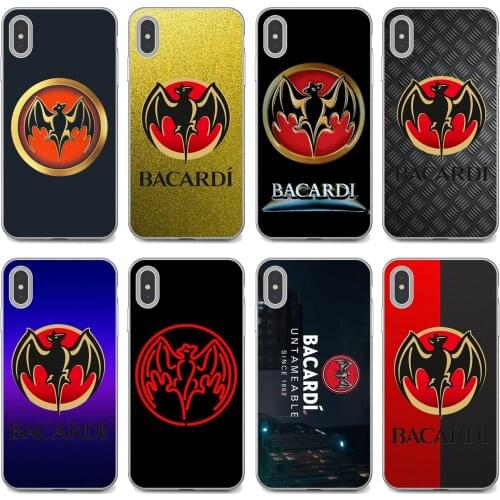 Bacardi-Rum-Vampire-Bat-Sticker-Logo For Xiaomi poco X3 nfc F2 Pro M3 Mi 5X 6X Max Mix 1 2 2S 3 Mi5 Mi6 Mi3 Mi4 Soft TPU Covers