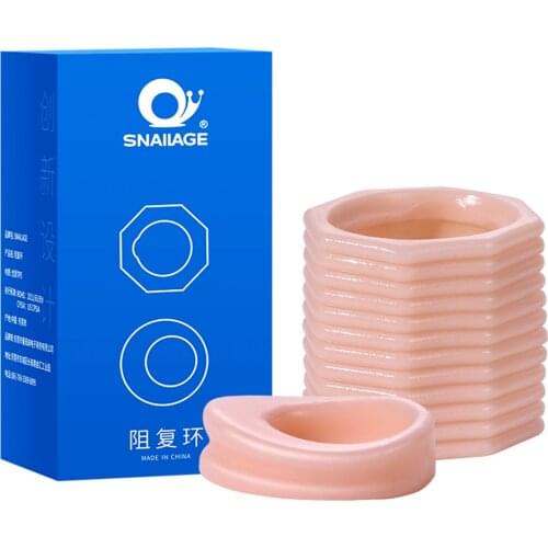 1 Pair Penis Sleeve Screw Shape Penis Ring Cock Ring Two Sizes Foreskin Correction Delay Ejaculation Sex Toys For Men