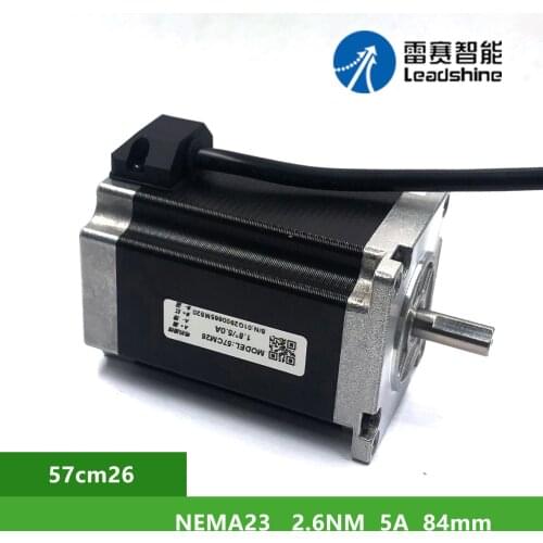 NEMA23 Leadshine 57CM26 2.6Nm 5A 2 phase Stepper Motor Shaft Diameter 8MM