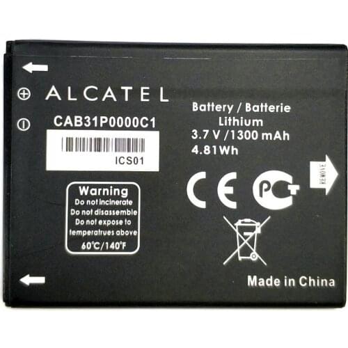 New CAB31P0000C1 1300mAh battery For Alcatel One Touch OT918 OT-918S OT-918N OT-906M OT-908M OT-919 OT-990M OT-985