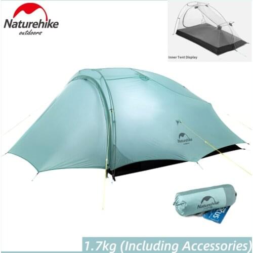 Naturehike New Ultralight Camping Tent Waterproof Outdoor Hiking Trekking Tent 20D Nylon Backpacking Tent With Free Mat Youtube