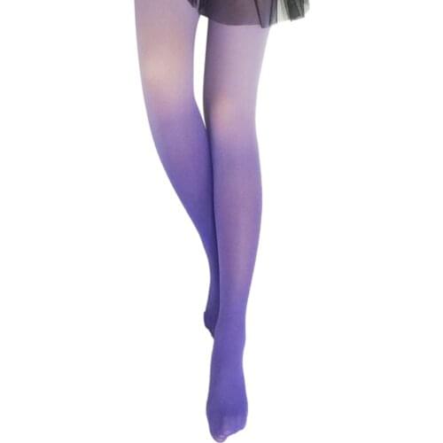 Vintage Stockings 2021 New Style Fashion Casual Socks Gradual Gradient Change Tights Stockings Women Girls Pantyhose