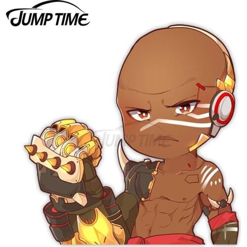 Jump Time 13 x 8.6cm Cute Boy Car Decor Anime Avatar Car Accessories Camper Motorcycle Trunk Waterproof Car Stickers