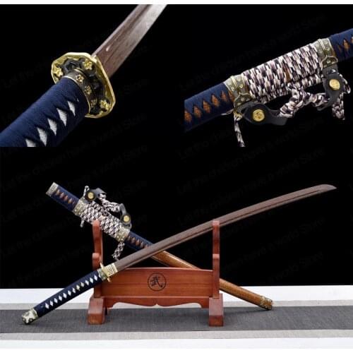 104cm High-end Iaido Wenge Wooden Sword Weapon Japanese Yamashiro Ninja Bushido Beginner Training Knife collection