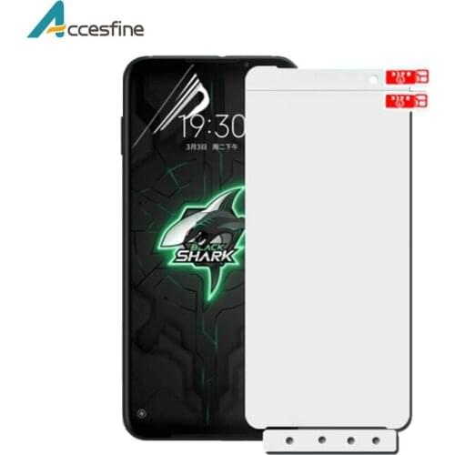 2PCS 25D Front+Back Screen Protector For Xiaomi Black Shark 3 Pro Soft Hydrogel Film TPU Full Cover Gel Not Glass