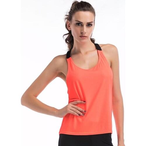 Women Athletic Wear Clothing OEM Custom Design Ladies Running Fitness Loose Fit Tank Top