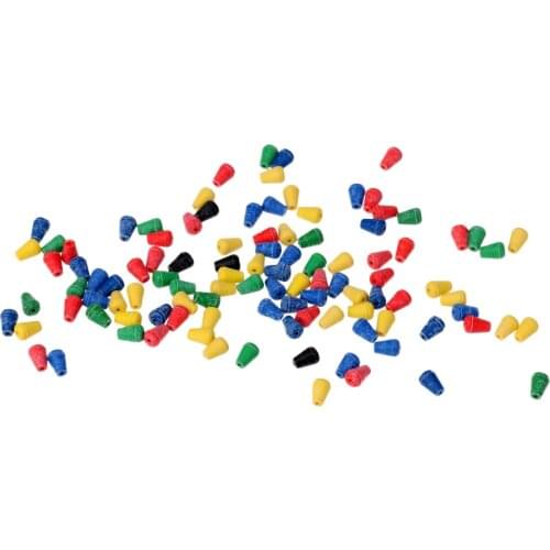 200 Pieces Shock Beads Rig Making Buffer Beads Carp Fishing Tackle Cylinder Cone