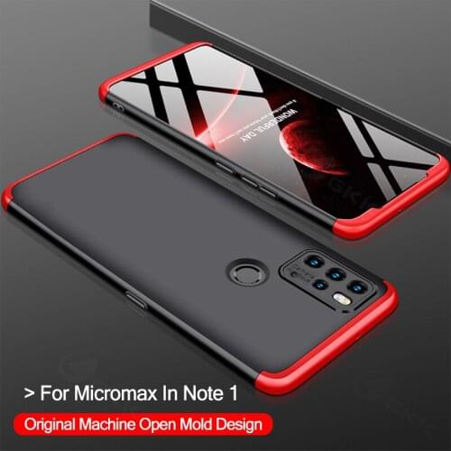 360 Degree Case For Micromax Note 1 In 1b Armor Protection Anti-knock Shockproof Matte Hard PC Cover For Micromax Note 1 In 1b