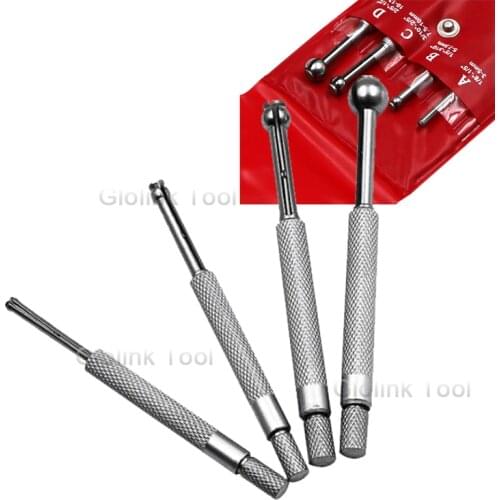 4 SMALL HOLE GAUGE Telescoping Gauges SET FULL BALL TYPE GAUGE 0.125 - 0.5" 4pcs Full-Ball Small Bore Hole Precision Gage