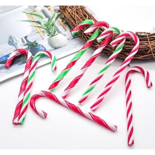 6PCS12cmChristmas tree hanging candy cane stool decoration Christmas tree decoration home decorations childrens toys