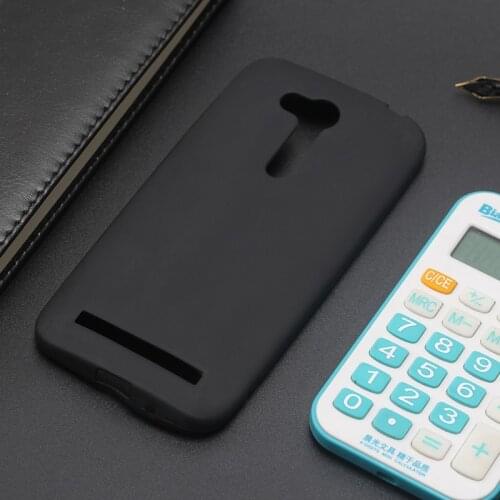 AMMYKI Non-slip Ultra-thin High taste soft silicone Elegant black Retro Mobile 4.5'For asus zenfone go zb452kg case