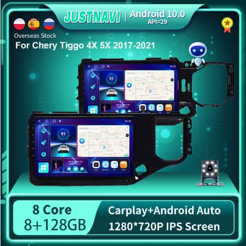 DSP 4G WIFI Android 10.0 Car Radio Player For Chery Tiggo 4X 5X 2019 2020 Carplay 6G 128G Auto 1280*720P No 2 din DVD 10 inch