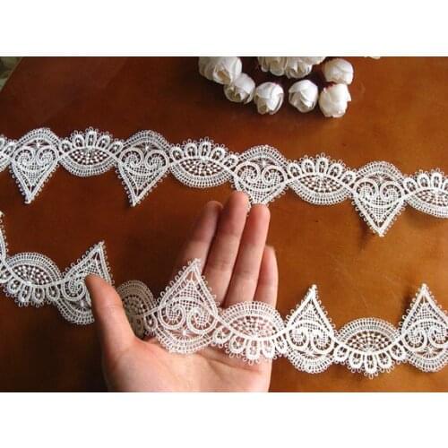 White venise lace trim, super exquisite scalloped trim for veil, wedding by 1 yard LT087VE