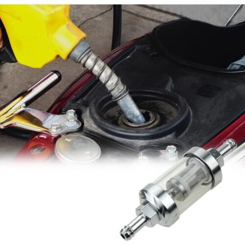 Gasoline Oil Filter Detachable Rust-proof Aluminum Gas Fuel Filter Motor Accessories for Bike Motorcycle