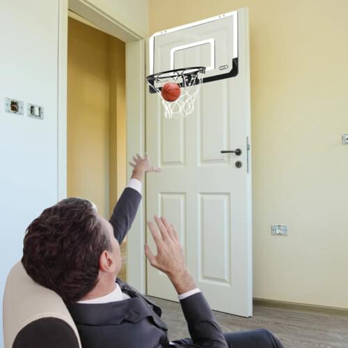 Children Hanging Basketball Hoop Indoor Door Ring Net Wall Mounted Kids Mini Basket Ball Board Toy Set with Pump for Health Gift