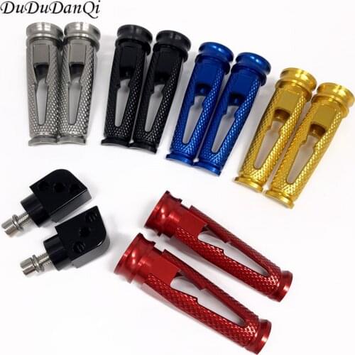 For KAWASAKI GTR1400 ER-6N ER-6F Versys650 Ninja650 ZRX1200 Motorcycle CNC Aluminum Passenger Footrests Rear Foot Pegs pedal