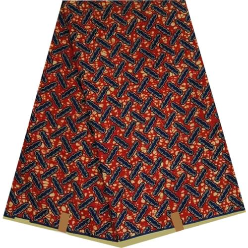 Ankara Style Wax Block Printed Cotton Fabric 100%High Quality Wedding Dress Material Real Soft 6Yards For Sewing VL12-83