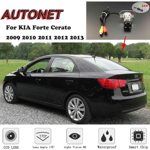 AUTONET HD Night Vision Backup Rear View camera For KIA Forte Cerato 2009 2010 2011 2012 2013 /CCD/license plate camera
