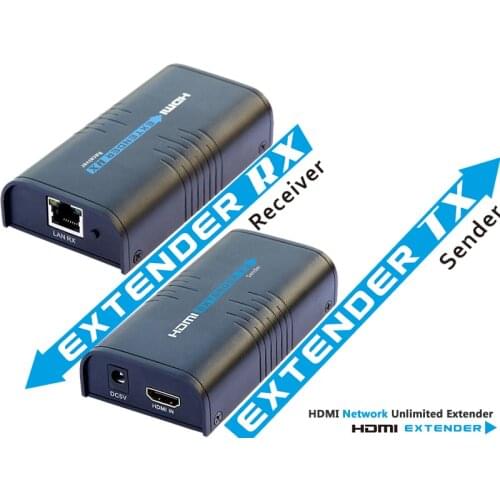 Genuine LKV373 V2.0 HDMI-compatible extender over IP HDMI-compatible TCP/IP extender over cat5e cat6 ethernet switch up to 120M