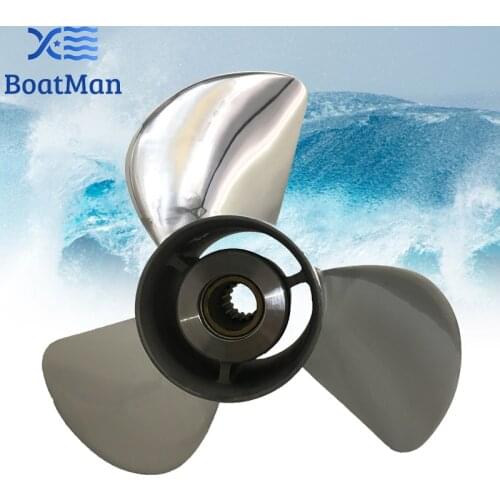 Boat Propeller 13x17 For Yamaha Outboard Motor 50HP 115HP 130HP Stainless Steel 15 Tooth Spline LH Engine Part 6L6-45930-02-98