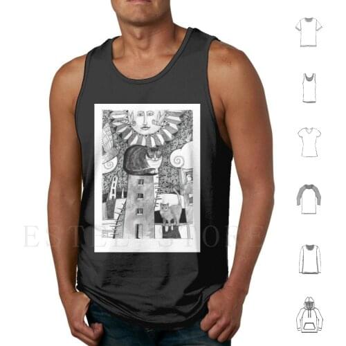 Untitled Tank Tops Vest Angel Graphic Portrait Divine Fairy Fantasy Feather Graphics Heaven Icon Magic Mythology Religion