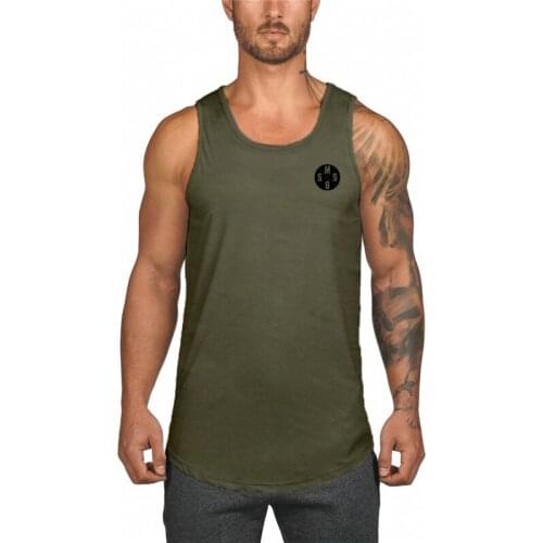 Bodybuilding Stitching mesh Singlets Men Gym Workout Fitness sleeveless shirt Male Quick dry Printed Tank Top Casual Shirt