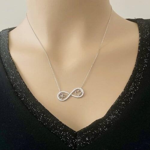 Minimal Haurt 925 Sterling Silver Necklace Women Girls Gift Jewelry Accessories Fashion Handmade Elegant Chain