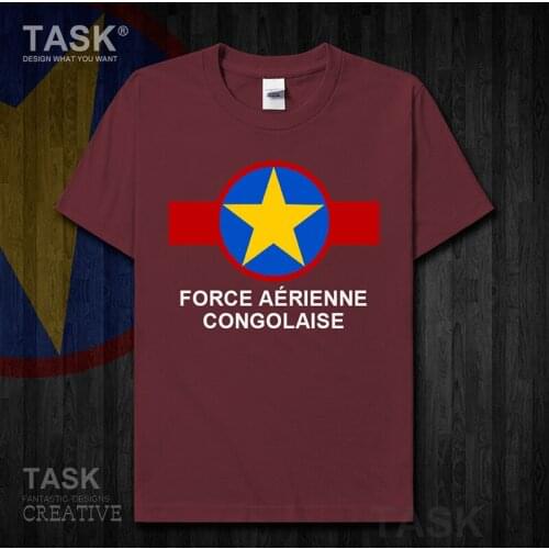 Air Force DR Congo COD DRC DROC Congo-Kinsha Congolese mens Short sleeve new Tops t shirt country Army Tactical Military 01