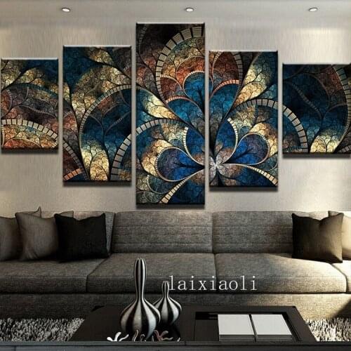 Diy diamond embroidery butterfly fantasy Flower 5PCS sets diamond painting Cross Stitch full square drill mosaic Rhinestone art