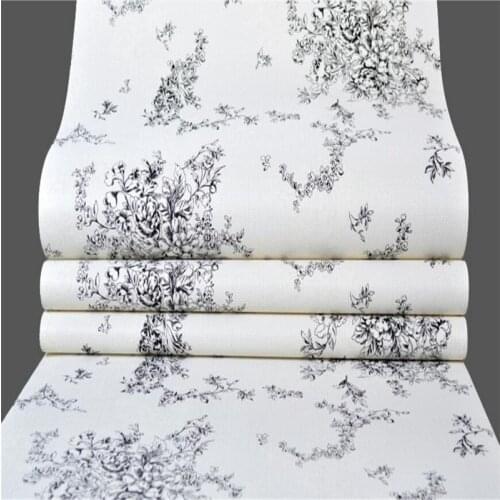 Wellyu papel de parede para quarto Pvc wallpaper American pastoral small floral bedroom wallpaper background wallpaper