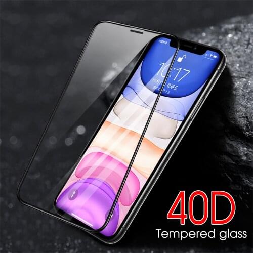 40D Full Cover Tempered Glass Film For iPhone 11 Pro Max XS Max XR Waterproof Phone Film For iPhone 11 Pro Max XS Max XR