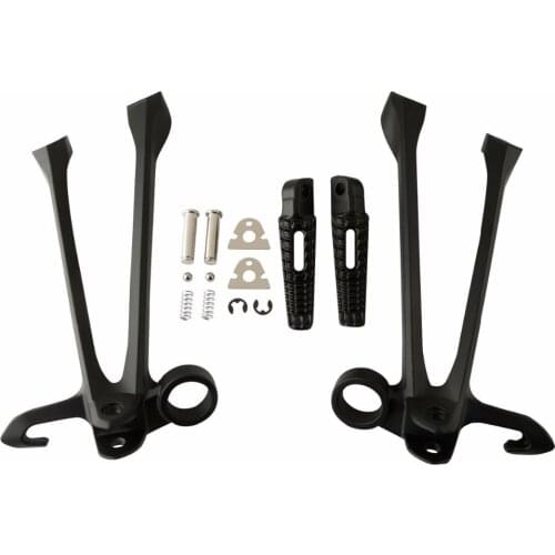 Motorcycle Matt Black Rear Foot Pegs Footrest Footpegs Bracket For Suzuki GSXR 1000 GSXR1000 2009-2017