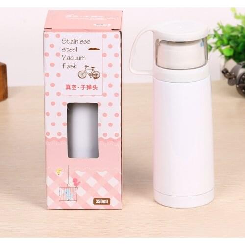50pcs/ctn 350ml Blank Thermo Jug Vacuum Flask for Sublimation Printing