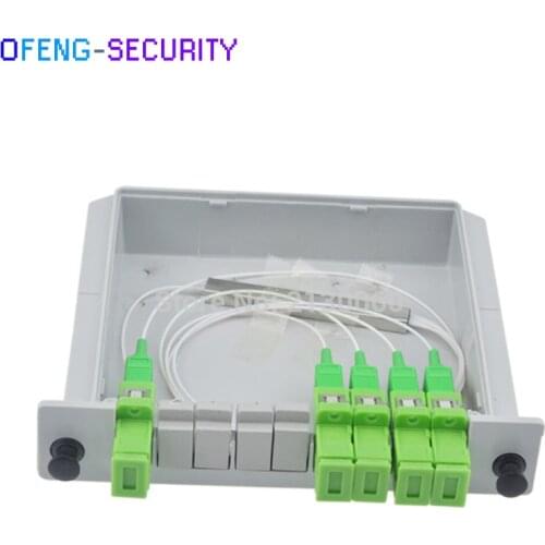 SC APC PLC Splitter 1X4 splitter Fiber Optical Box,FTTH PLC Splitter box with 1X4 Planar waveguide type