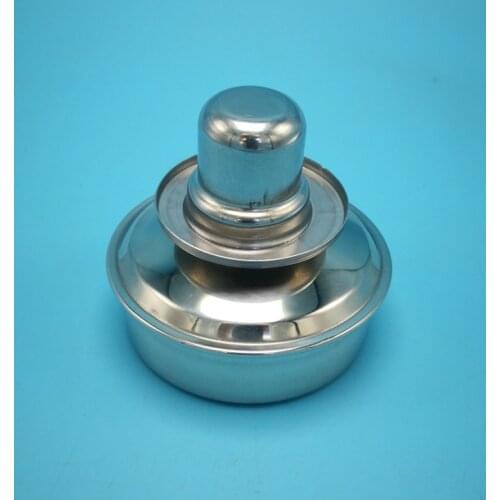 100ml Stainless Steel Alcohol Burner Flame Adjustable Alcohol Lamp Lab Spirit Lamp with Cotton Wick